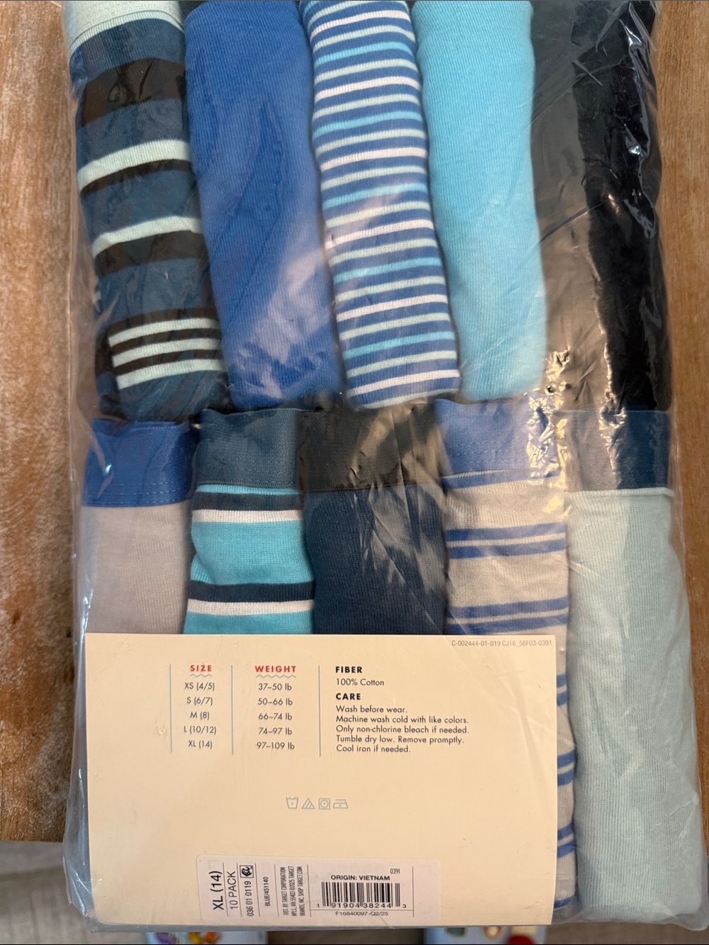 Boys Cotton Boxer Briefs (10) Pairs - Picture 3 of 3